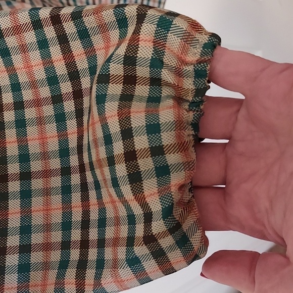 COMPANIA FANTASTICA Checked Mini Tunic Dress with Long Sleeves - Picture 9 of 12